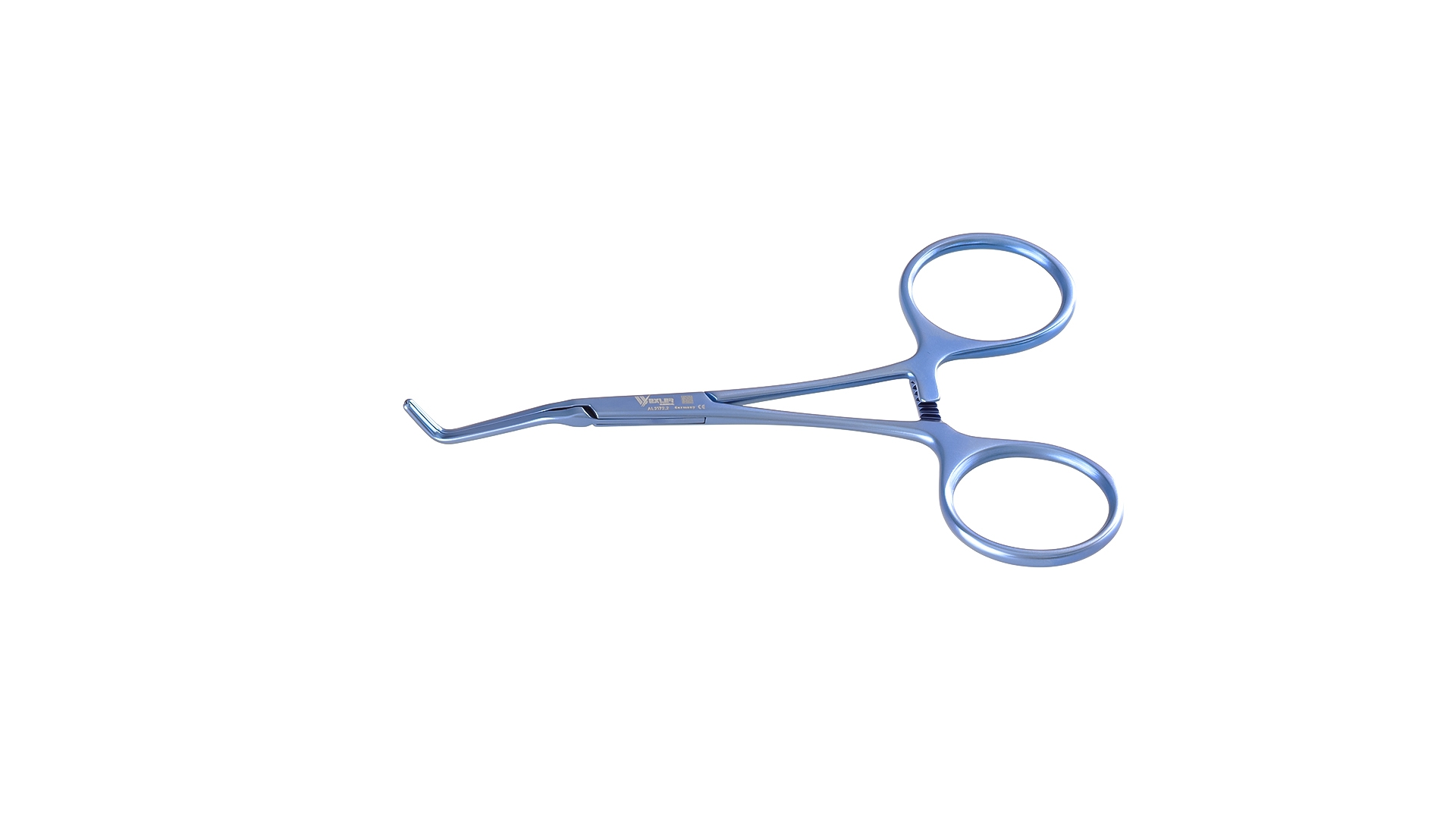 Micro Kitzmiller Clamp - Right Angled 23mm long DeBakey Atraumatic jaws