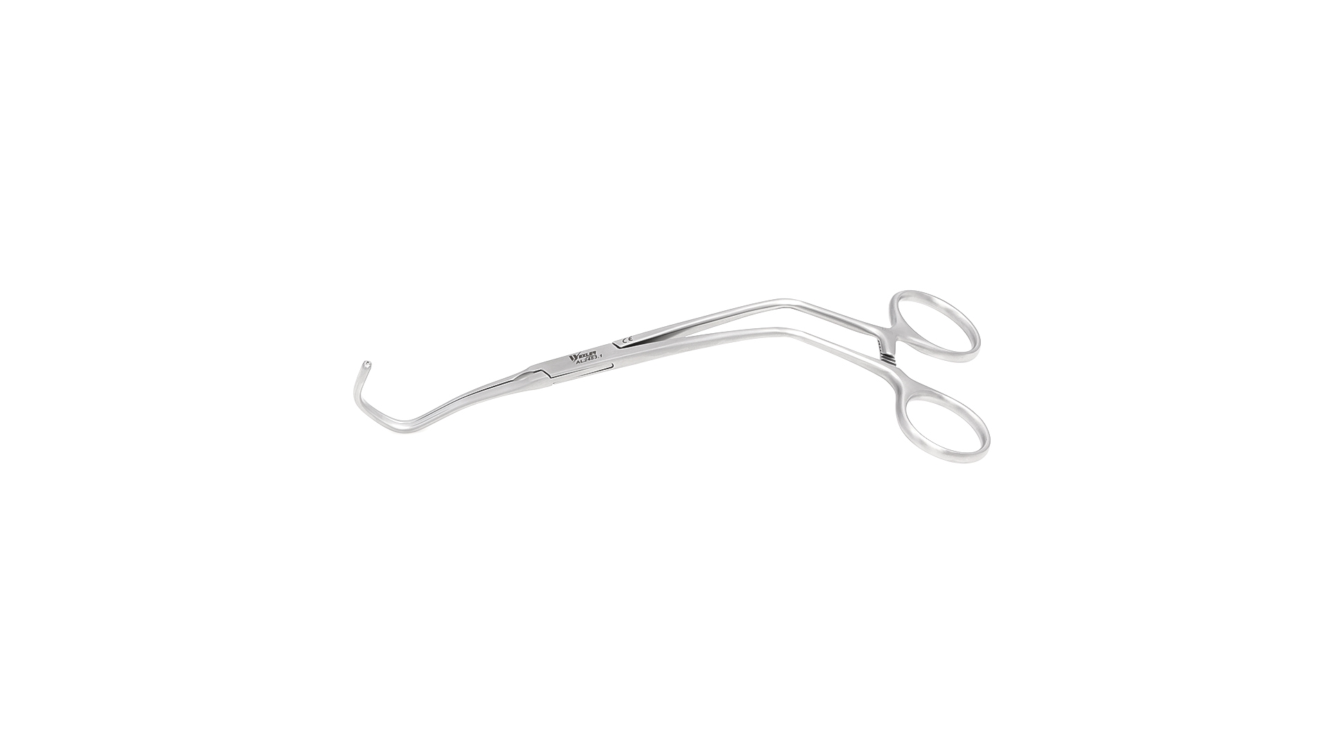 Wexler Anastomosis Clamp - Angled DeBakey Atraumatic 20mm jaws