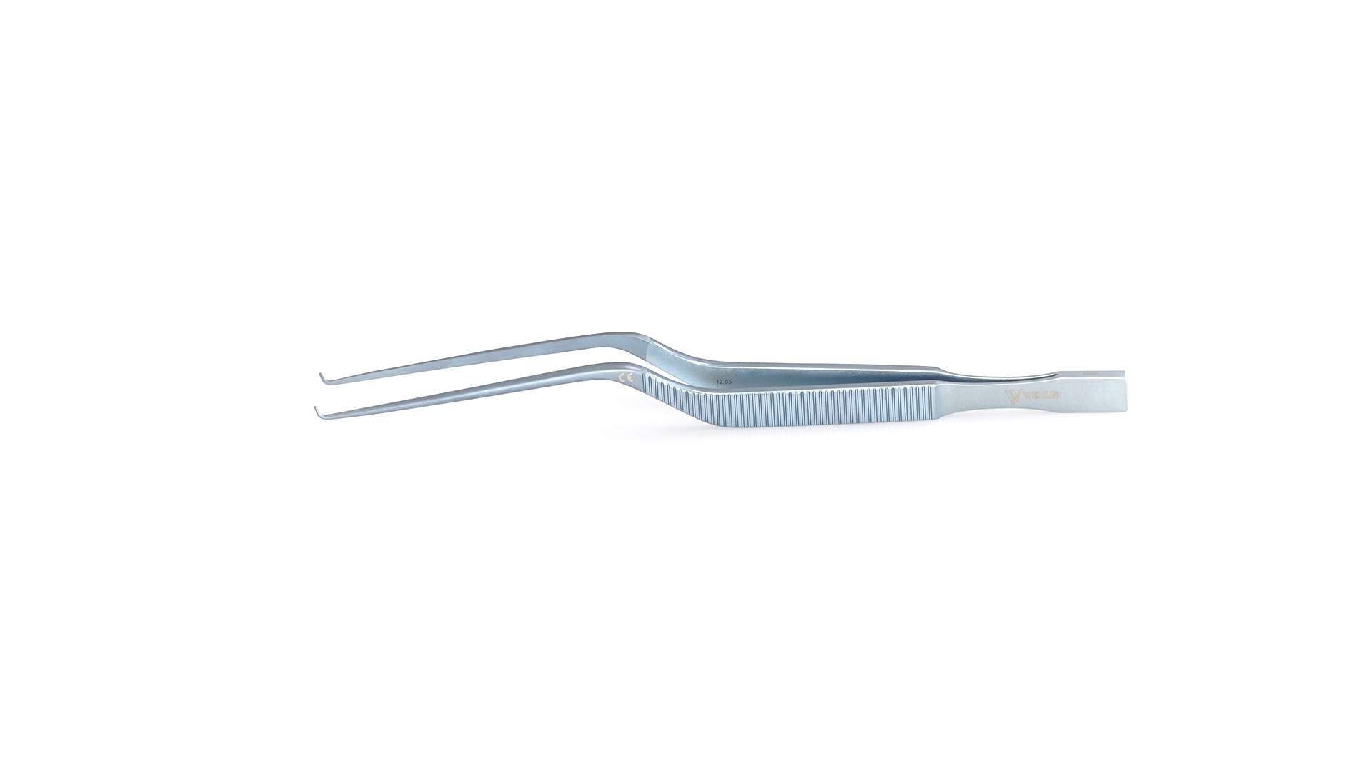 Micro Forceps - Angled 90° Up 0.75mm blunt tips