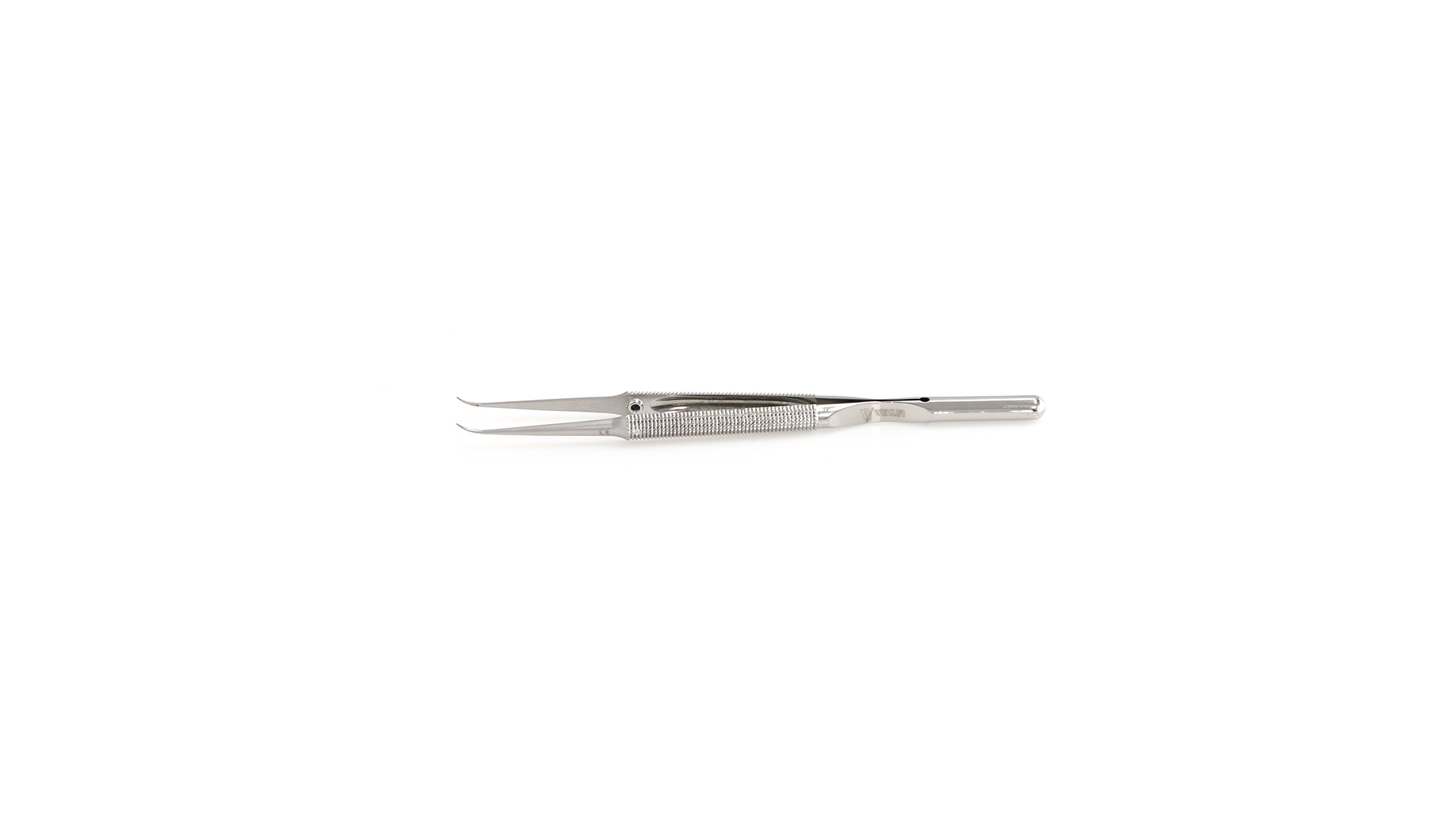 Micro Forceps - Curved 0.4mm tips w/TC coated tying platform
