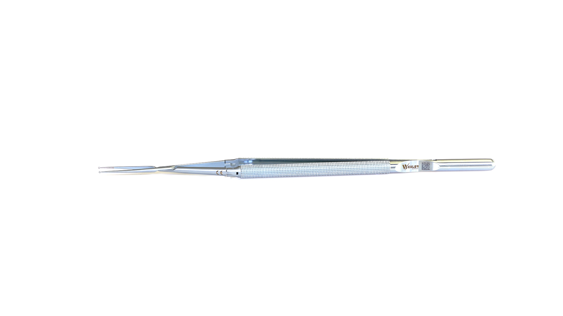 Velox Double-Action Ring tip Forceps - Straight 1mm TC coated rings