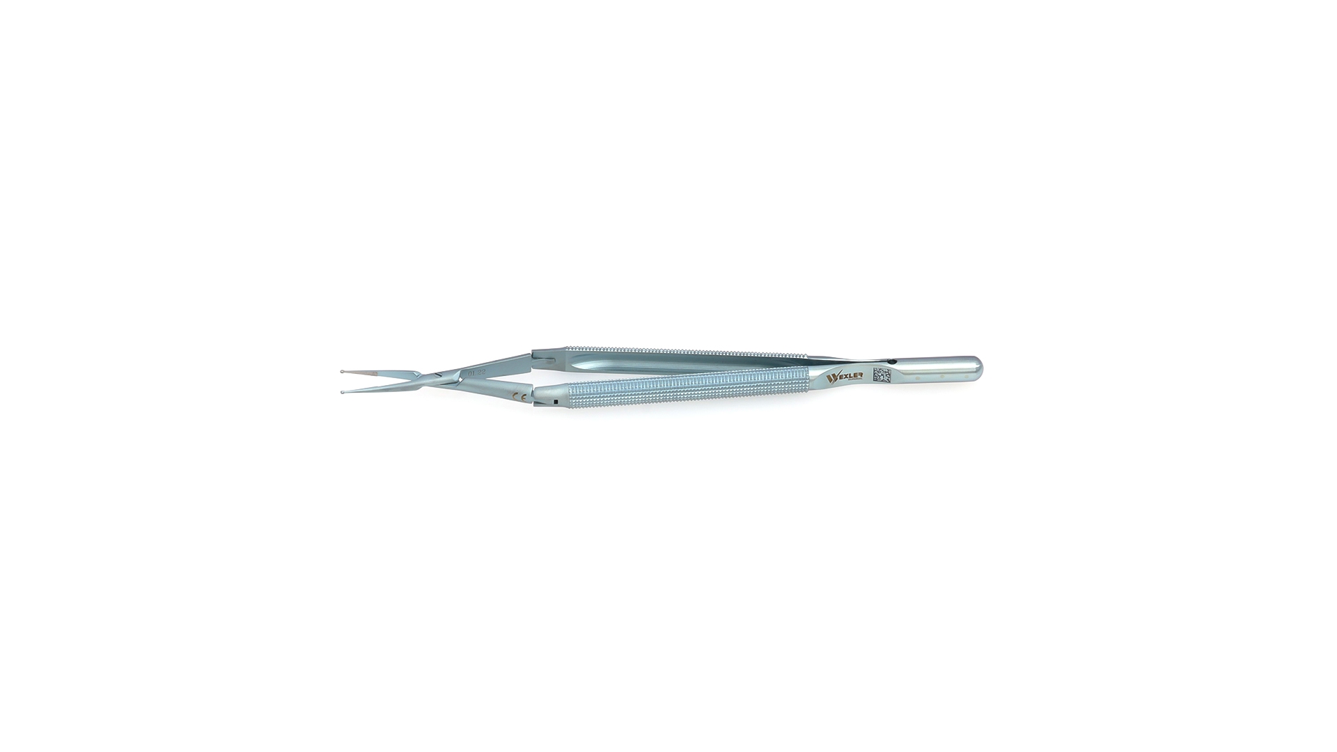Velox Double-Action Ring tip Forceps - Straight 1mm TC coated rings