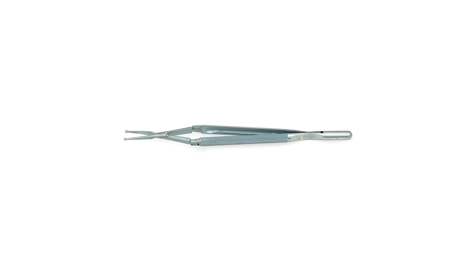 Velox Double-Action Ring tip Forceps - Straight 2.5mm TC coated rings