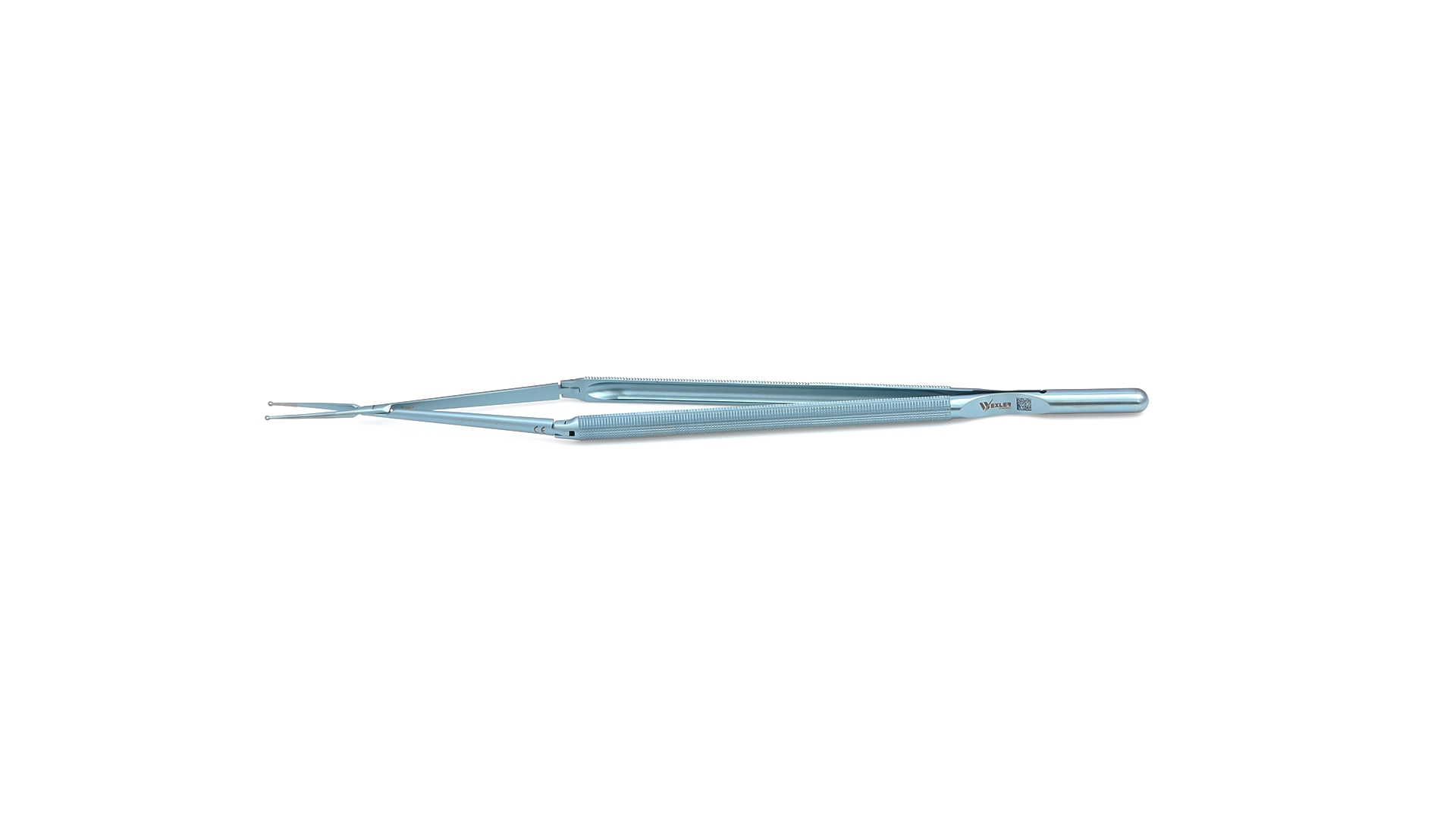 Velox Double-Action Ring tip Forceps - Straight 1.8mm TC coated rings