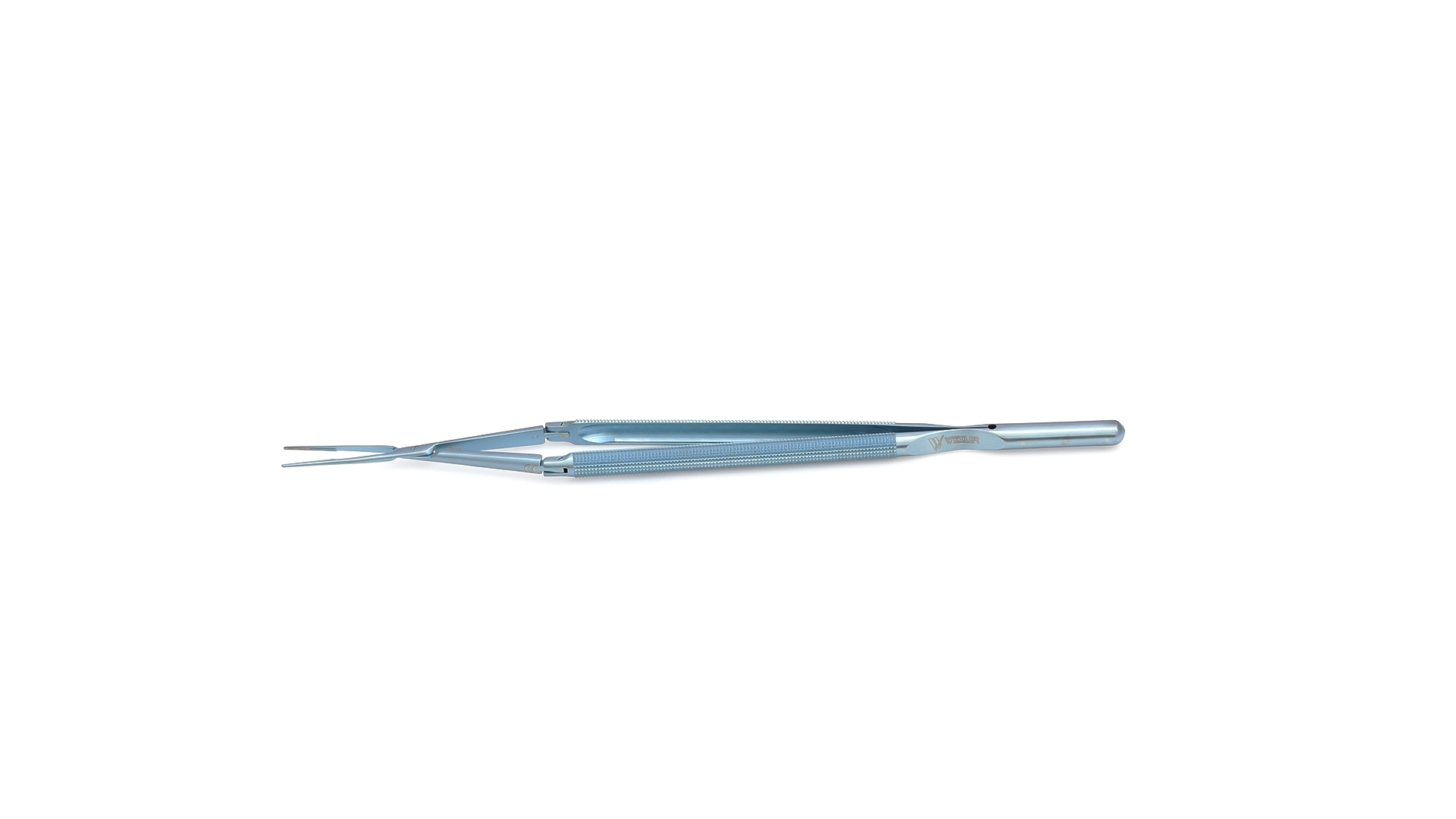 Velox Double-Action DeBakey Forceps - Straight 1mm tips w/TC coated platform in middle