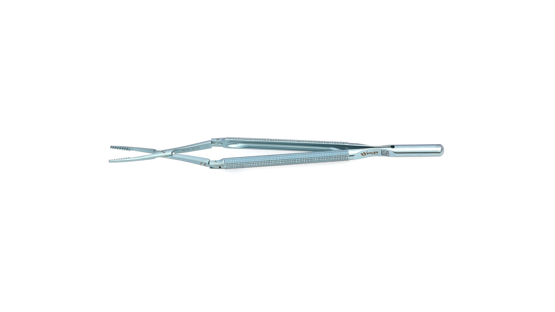 Velox Double-Action Resano Forceps - Straight Atraumatic tips