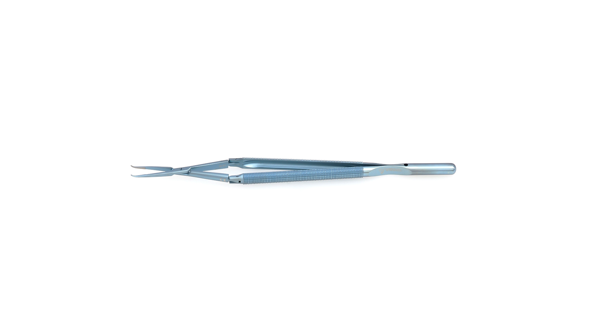 Velox Double-Action Platform Forceps - Curved 0.5mm tips w/TC coated tying platform
