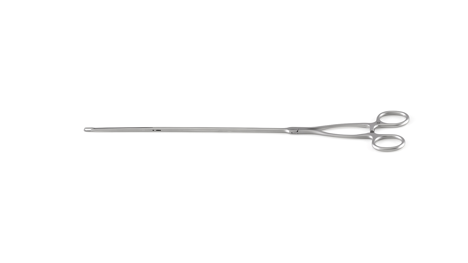 VATS Node Grasping Forceps - Straight 11mm Oblong Serrated jaws