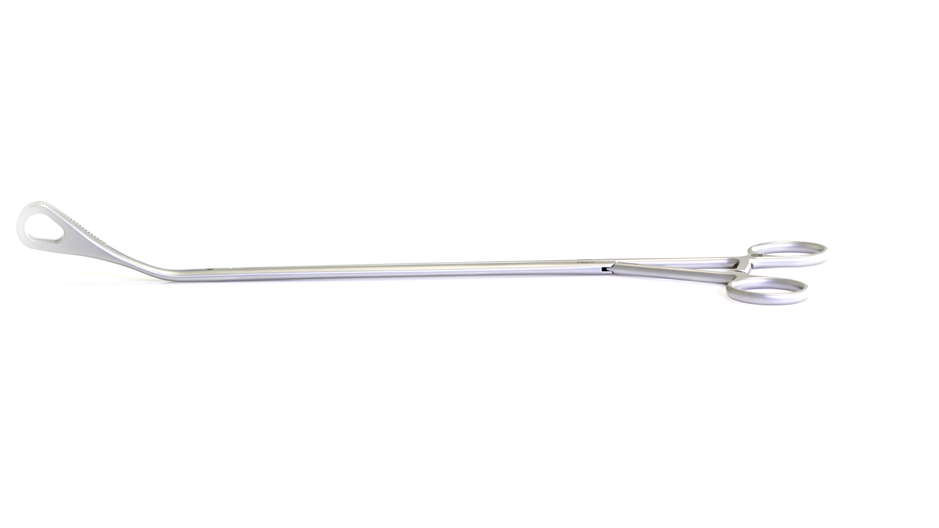 VATS Foerster Forceps - Curved Left 20mm Oval Serrated jaws