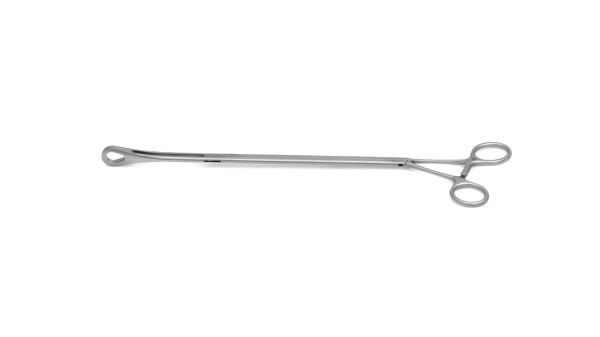 VATS Foerster Forceps - Straight 20mm Oval Serrated jaws