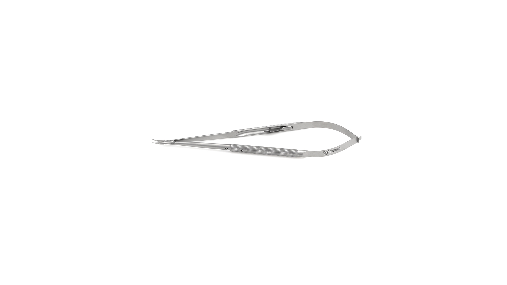 Barraquer Delicate Needle Holder - Curved TC coated jaws