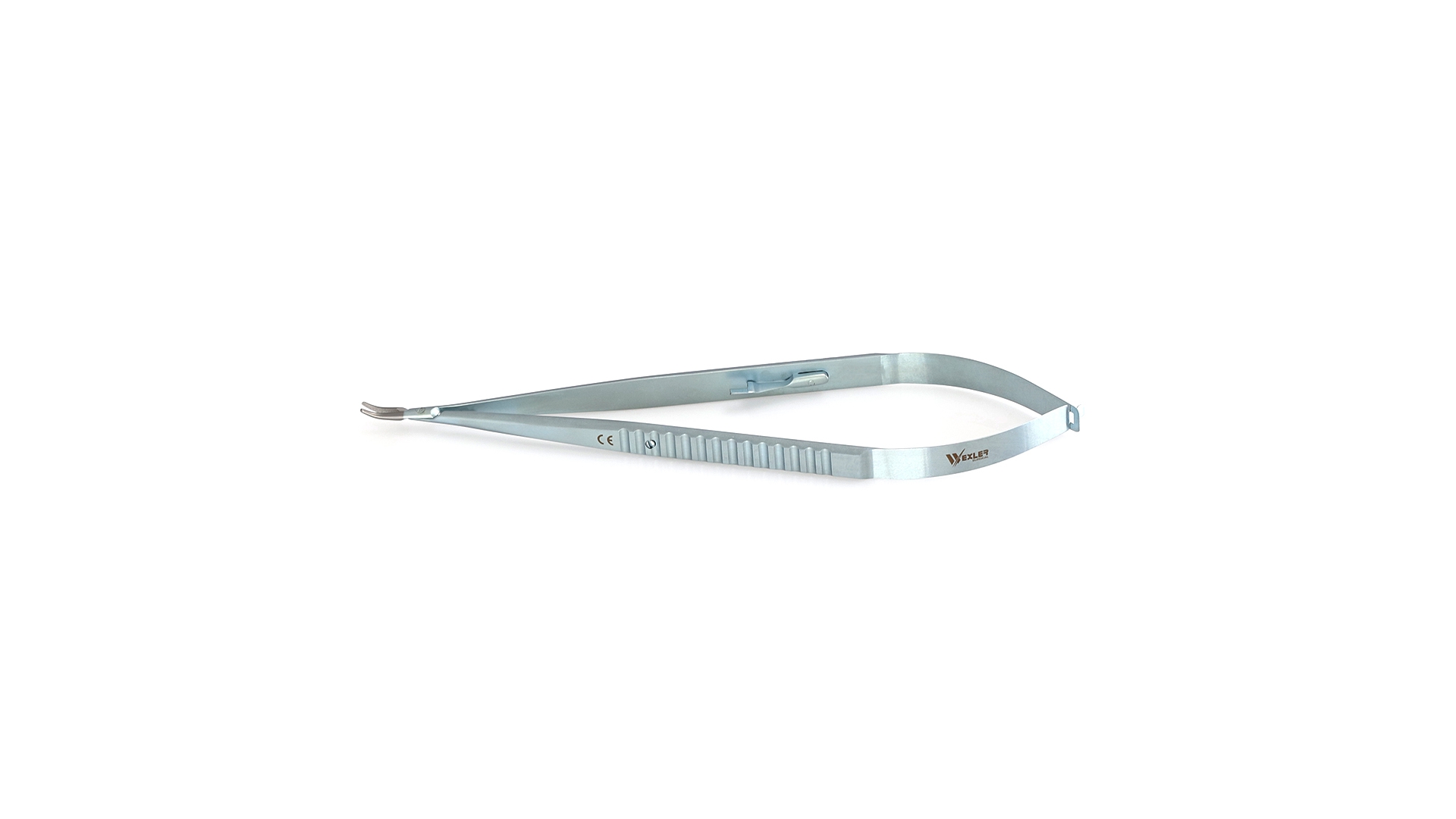 Castroviejo Micro Needle Holder - Curved Short TC coated jaws