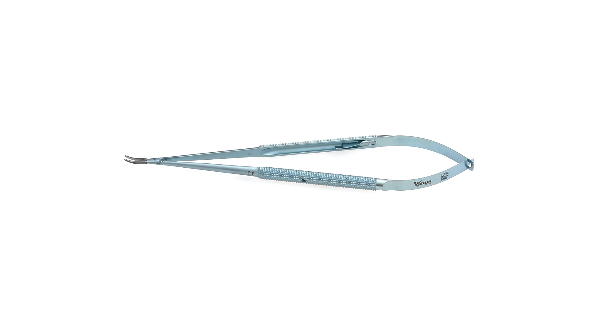 Jacobson Micro Needle Holder - Curved TC coated jaws