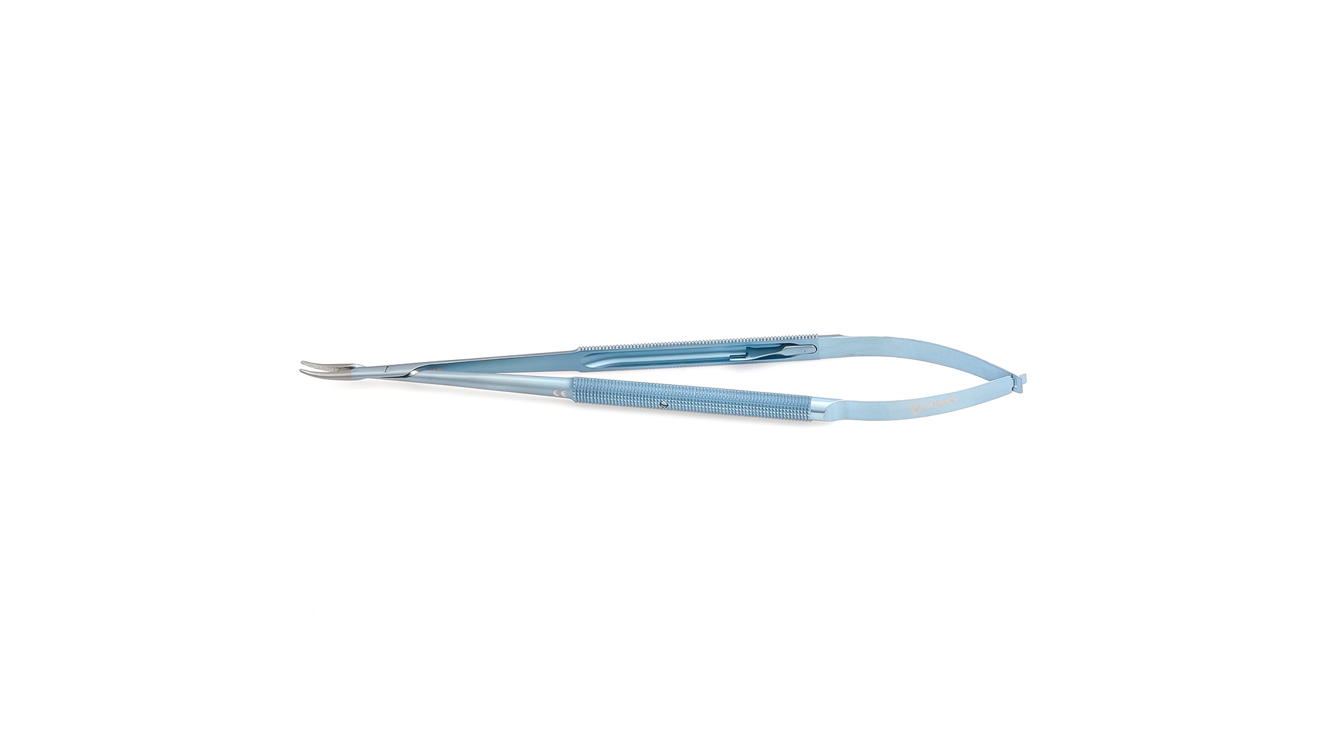 Jacobson Micro Needle Holder - Curved TC coated jaws