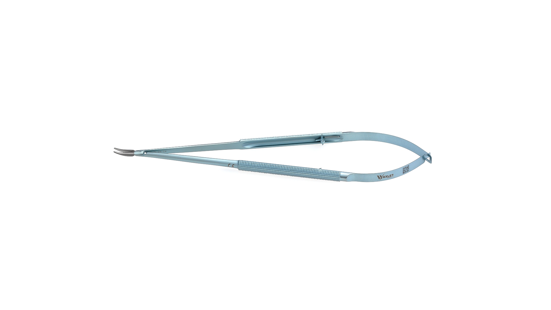 Jacobson Micro Needle Holder - Curved TC coated jaws