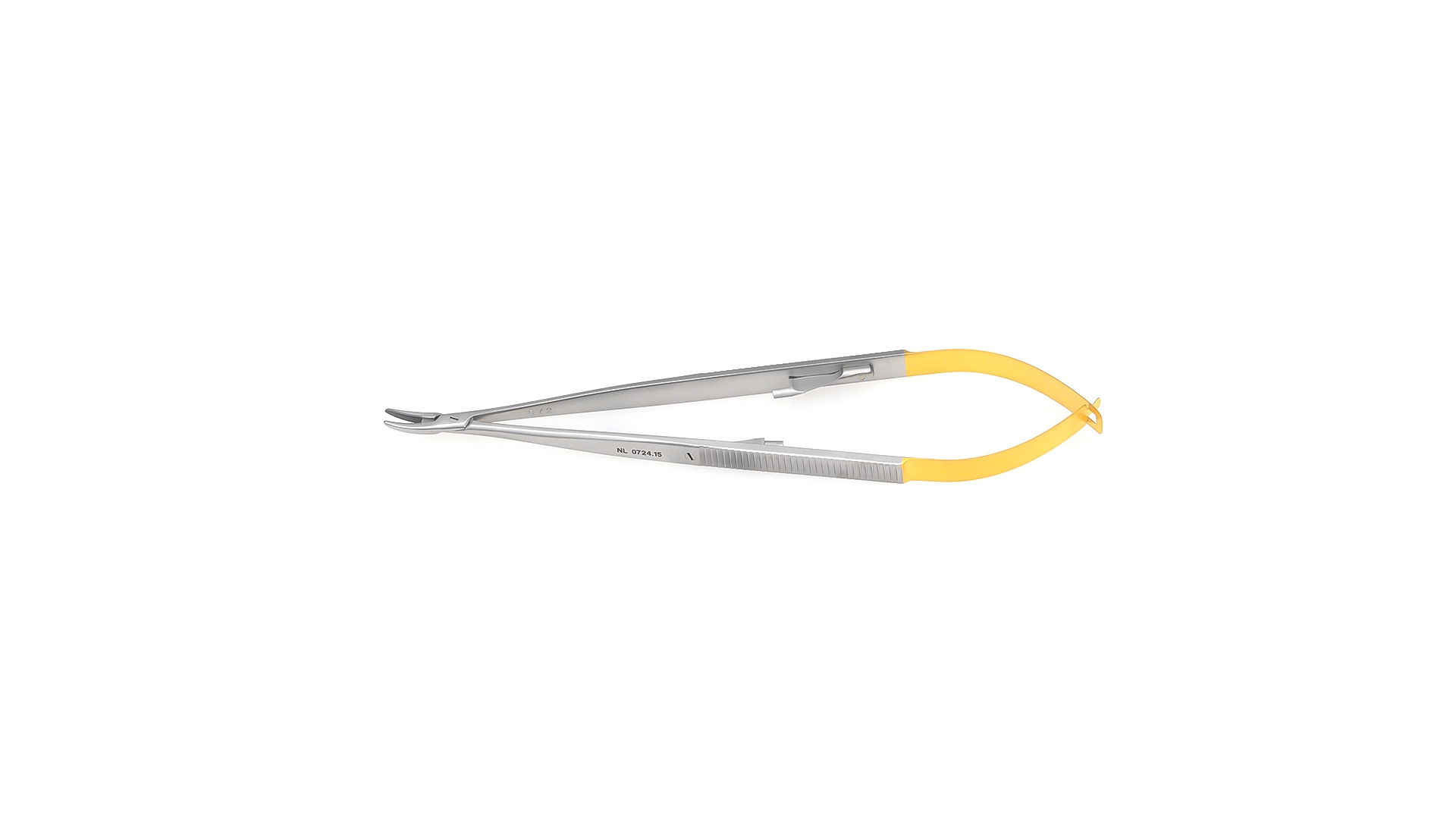 Castroviejo Micro Needle Holder - Curved jaws w/TC inserts