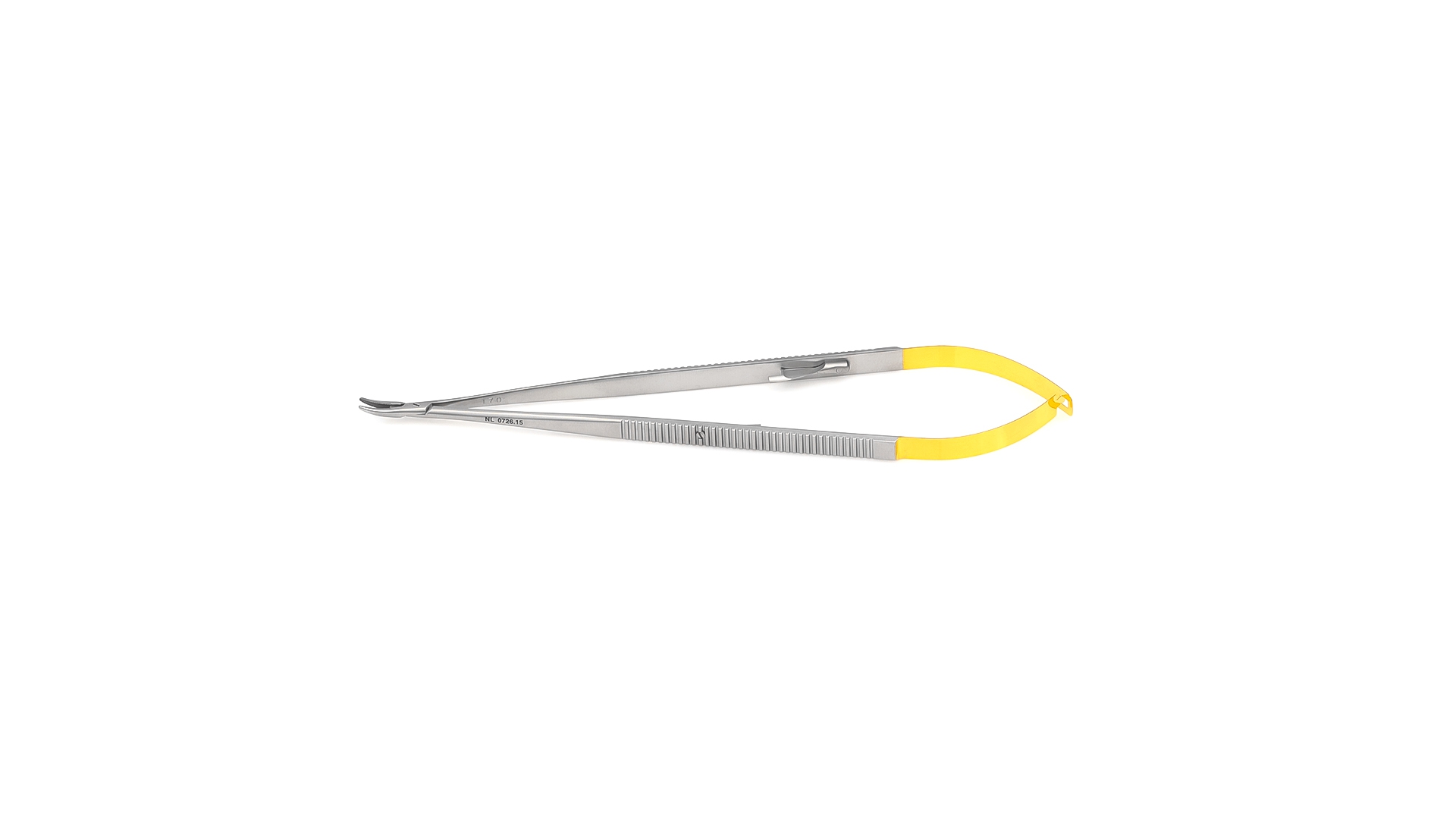 Castroviejo Micro Needle Holder - Curved jaws w/TC inserts