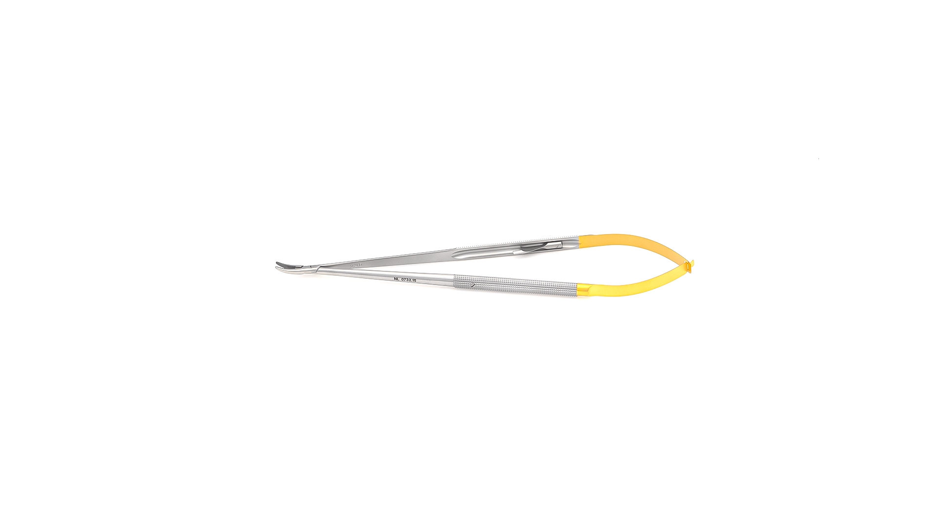 Jacobson Micro Needle Holder - Curved jaws w/TC inserts