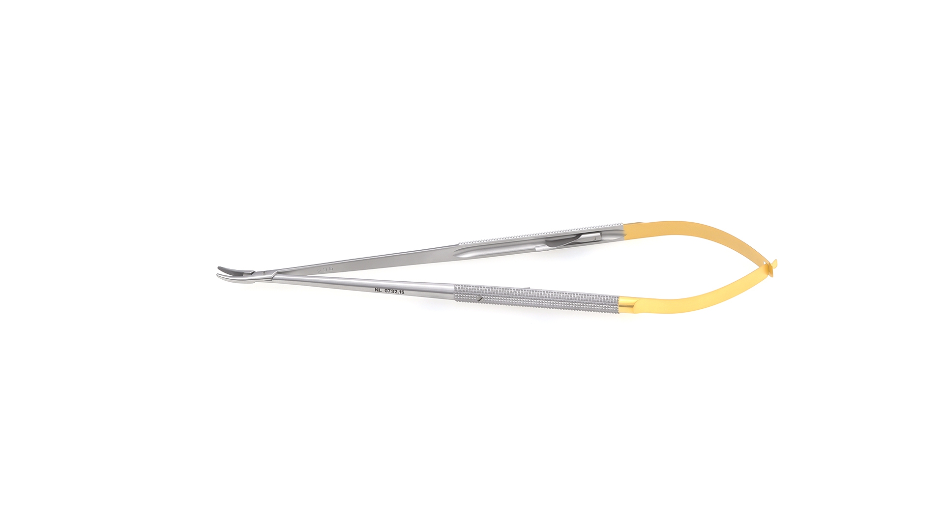 Jacobson Micro Needle Holder - Curved jaws w/TC inserts