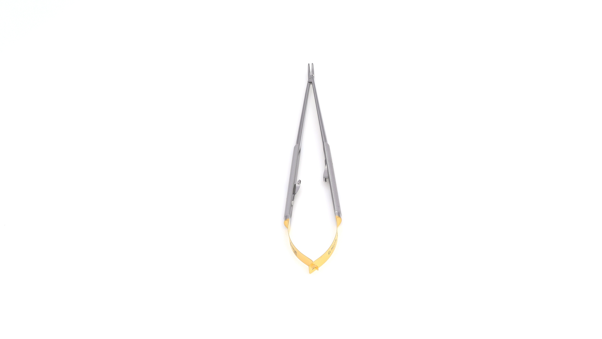 Jacobson Micro Needle Holder - Curved jaws w/TC Inserts