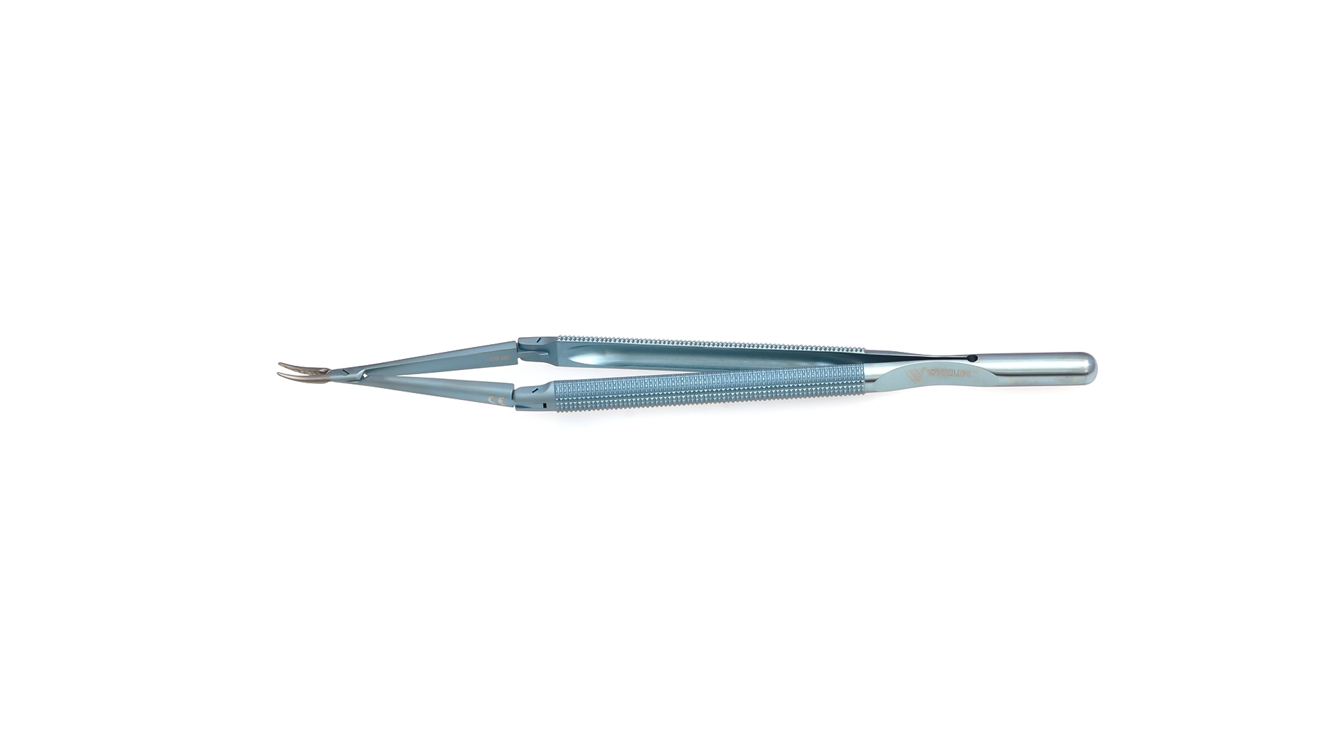 Velox Double-Action Delicate Needle Holder - Curved TC coated jaws