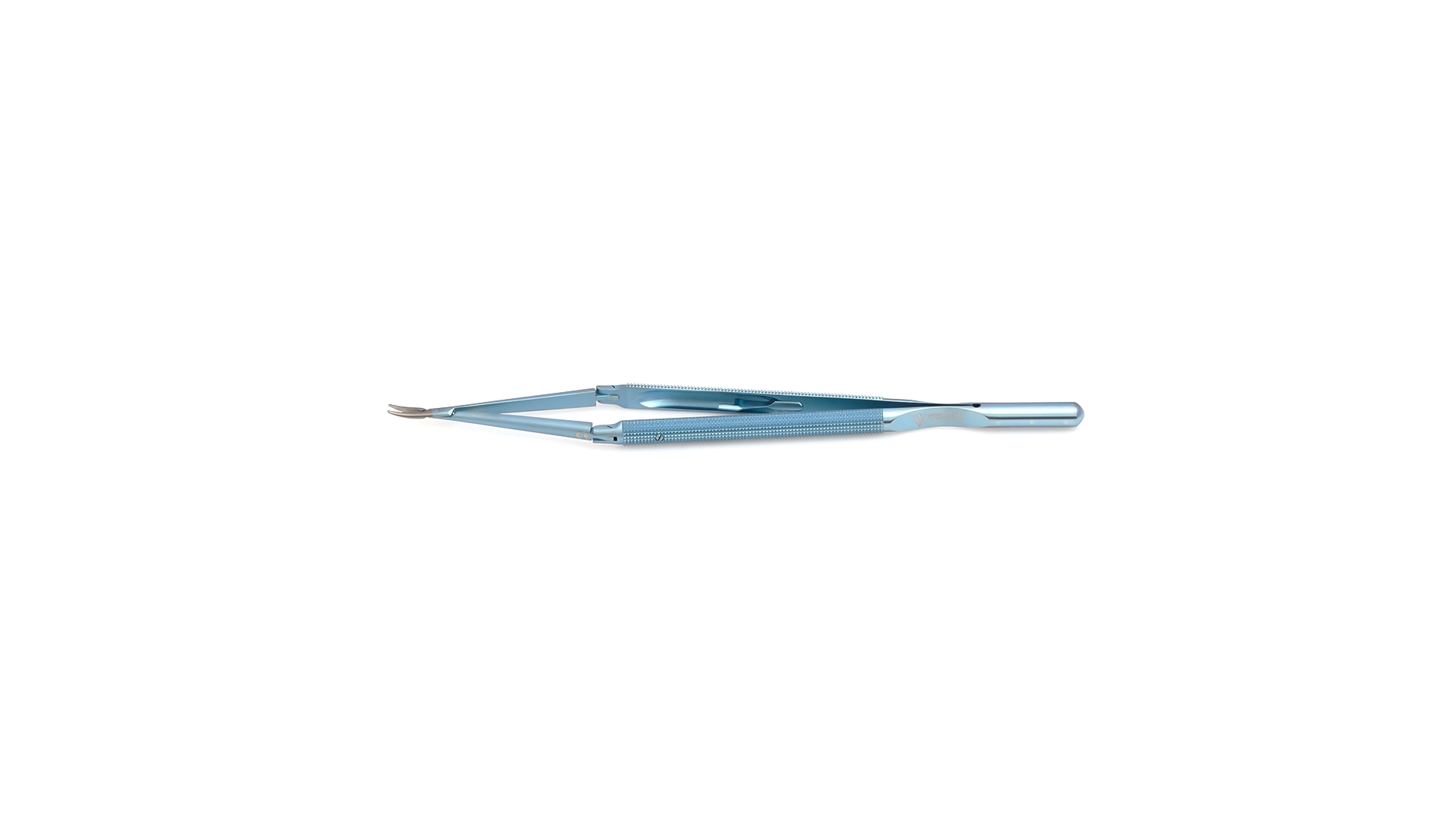 Velox Double-Action Delicate Needle Holder - Curved TC coated jaws
