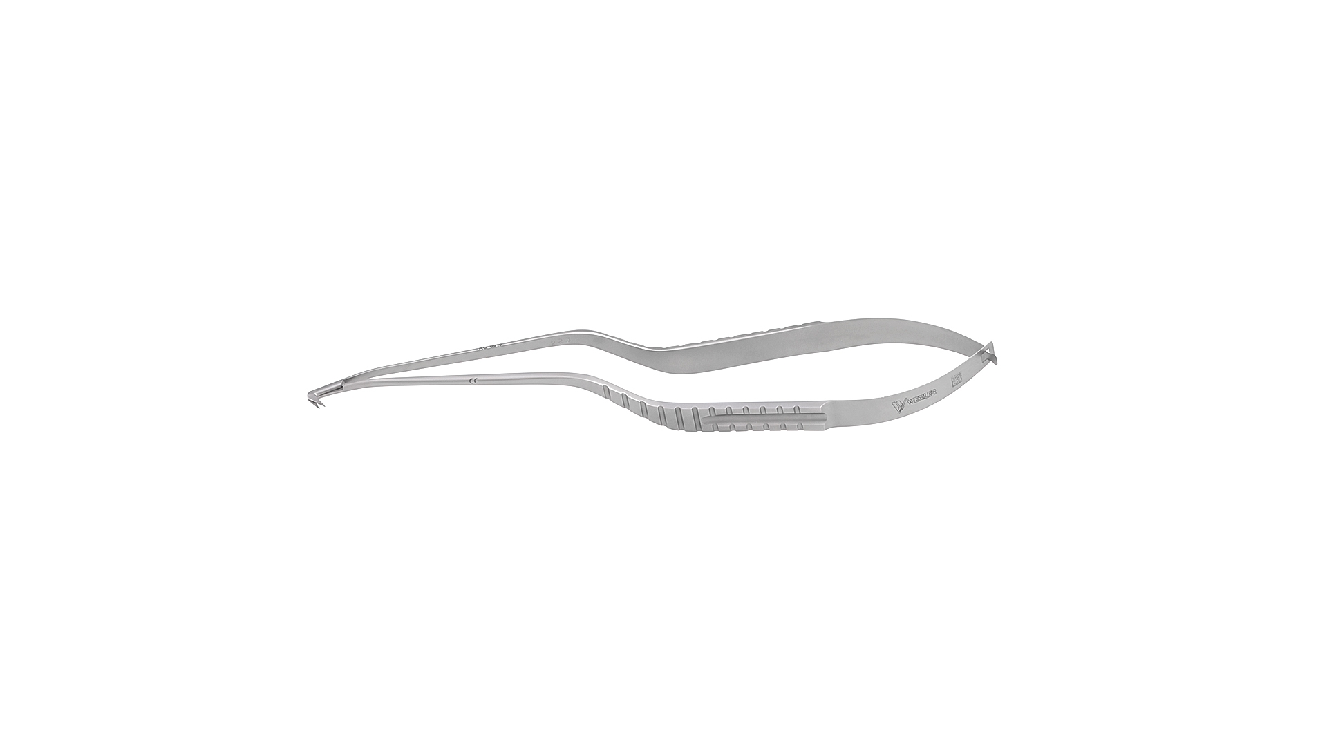 Precision Micro Scissors - 125° V-Neck Angled Left