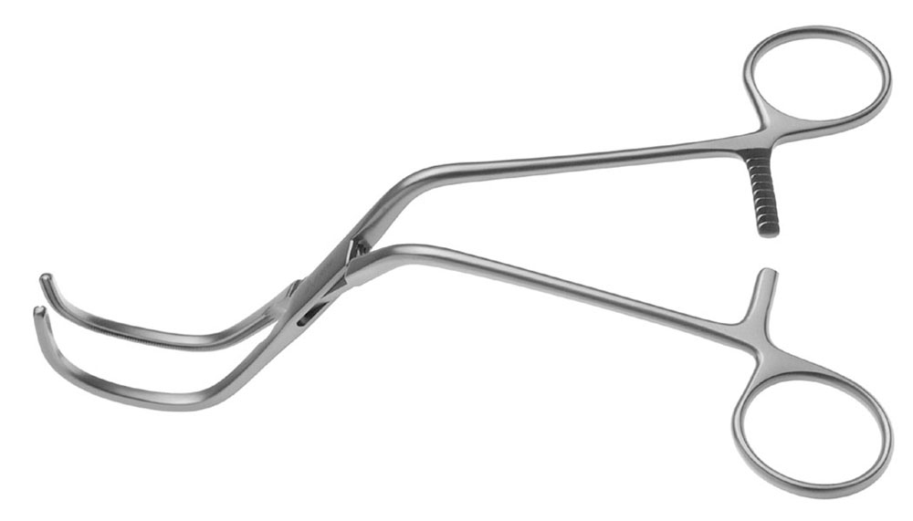 LambertKay Aorta Clamp Angled DeBakey Atraumatic jaws, Angled Shanks