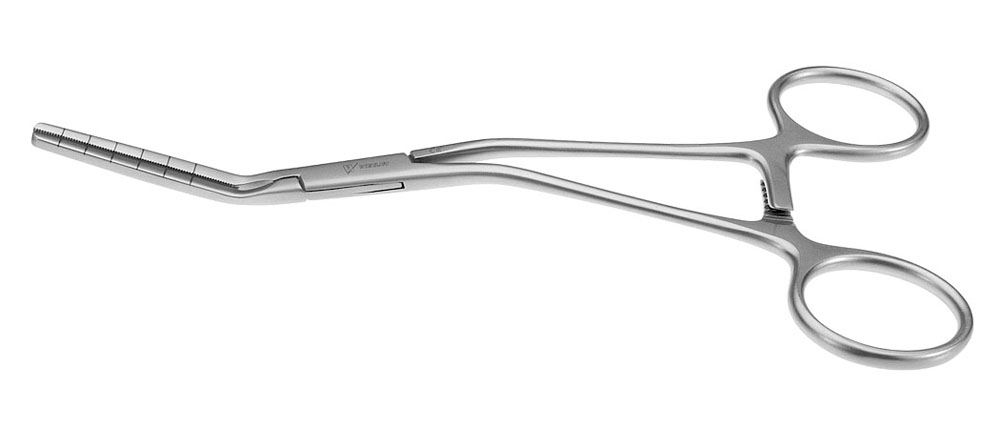 Cooley Pediatric Clamp - 60° Angled Cooley Atraumatic jaws