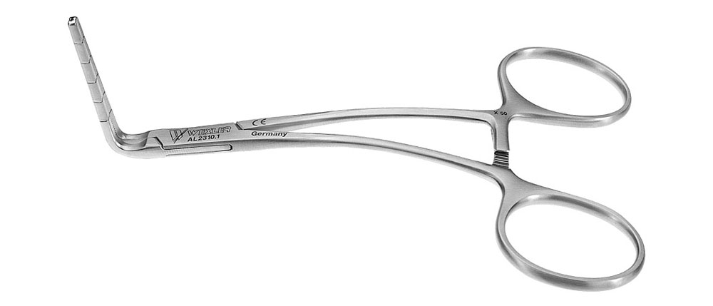 Wexler Baby Vascular Clamp - Curved Cooley Atraumatic jaws