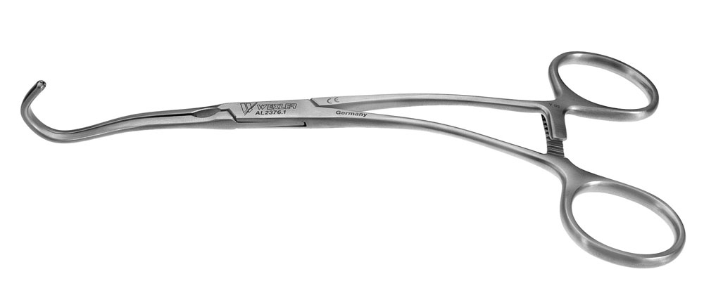 Wexler Anastomosis Clamp - Angled DeBakey Atraumatic 10mm jaws