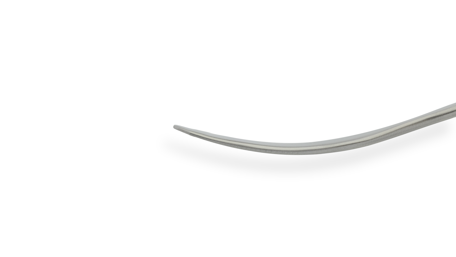 Soft Tissue Retractor - Curved Spatula with 1.5mm tip