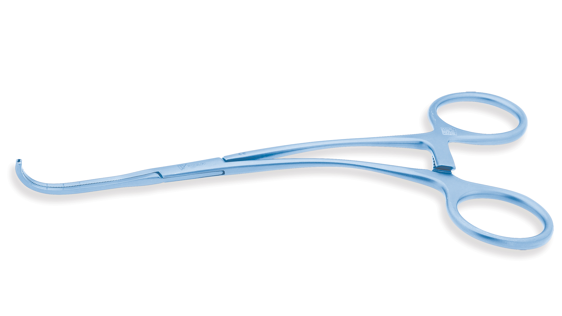 Castaneda Clamp - Curved Cooley Atraumatic jaws