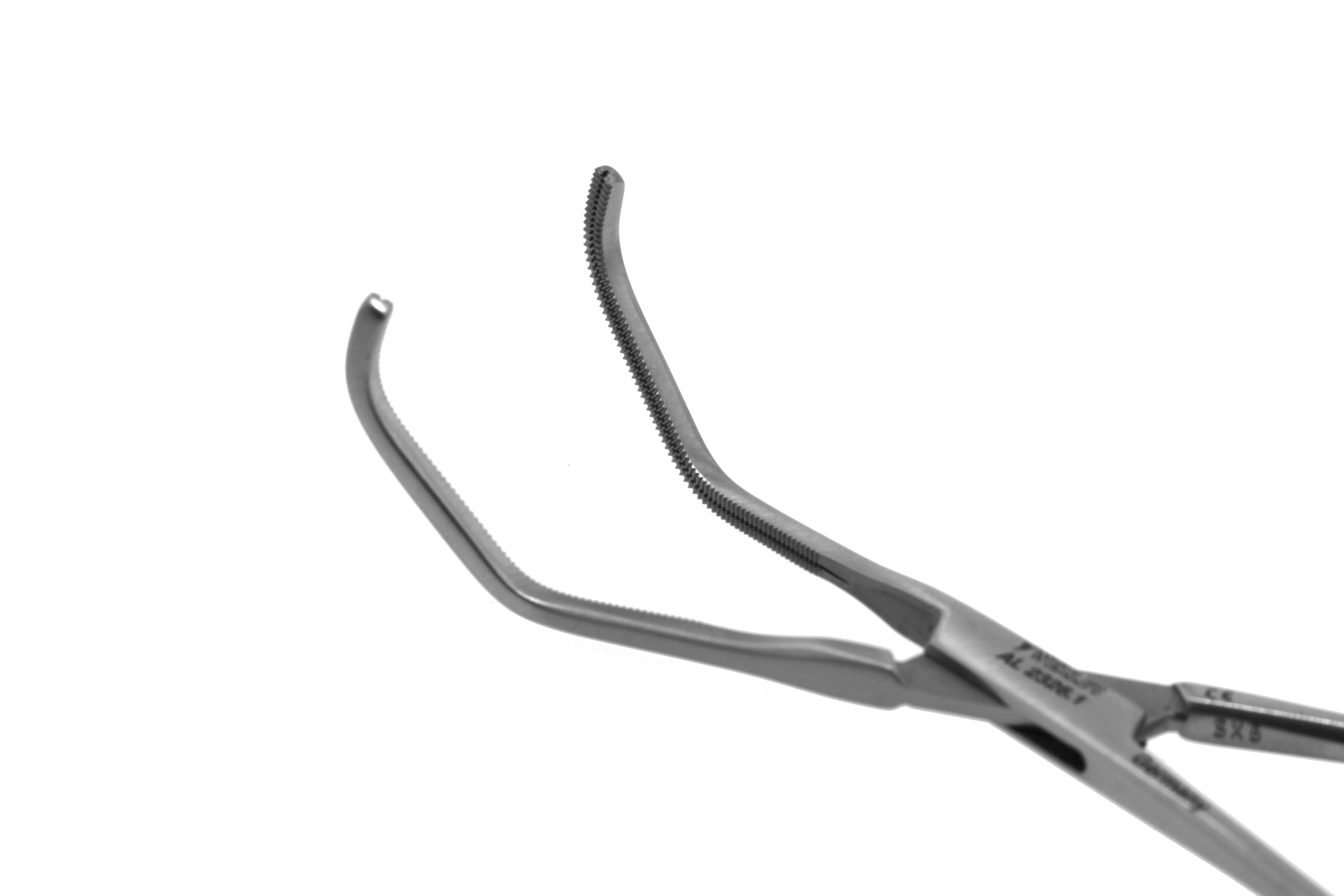 Wexler Baby Vascular Clamps - 16mm Angled Cooley Atraumatic jaws