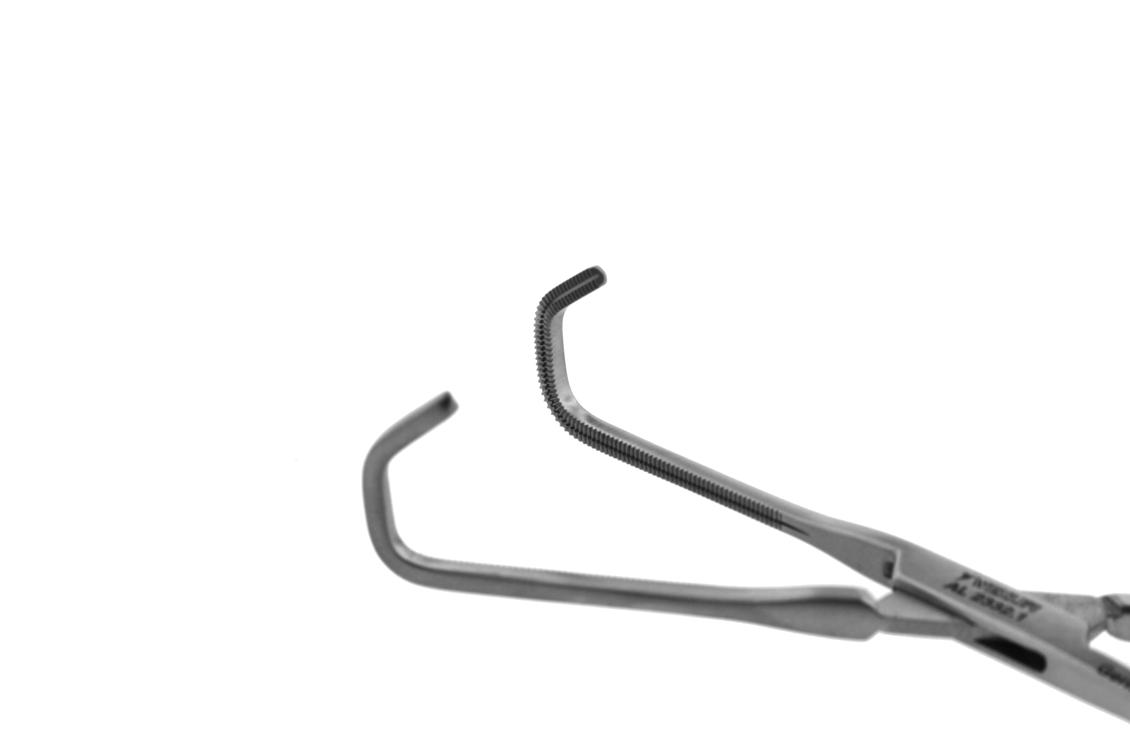 Wexler Baby Vascular Clamps - Angled Cooley Atraumatic jaws