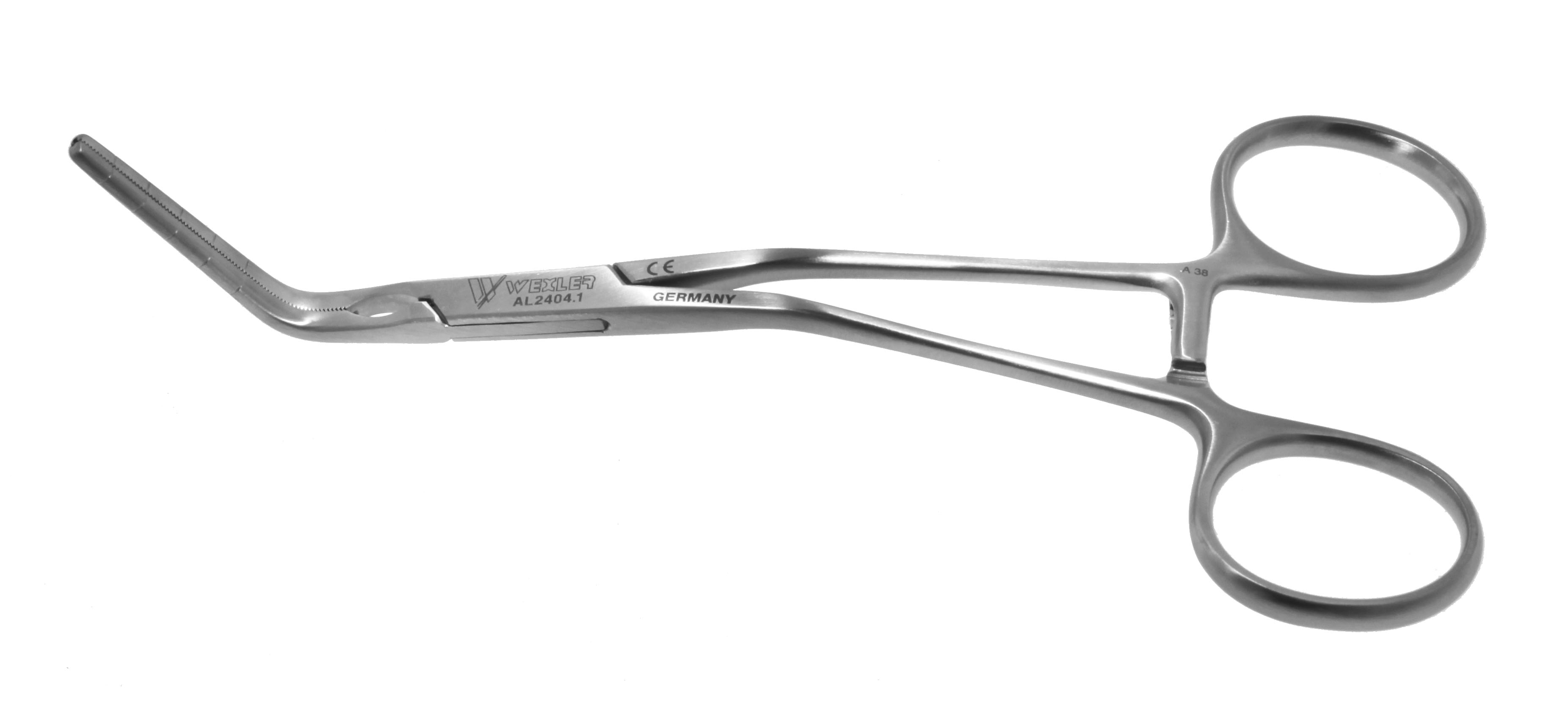 Wexler Multi-Purpose Clamp - Angled 30mm long Cooley Atraumatic jaws