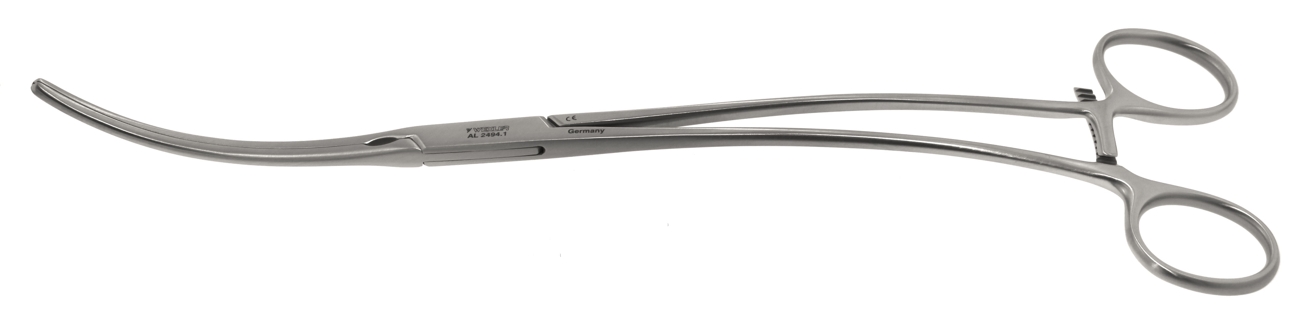 Wexler Aorta Aneurysm Clamp - Curved 75mm DeBakey Atraumatic jaws