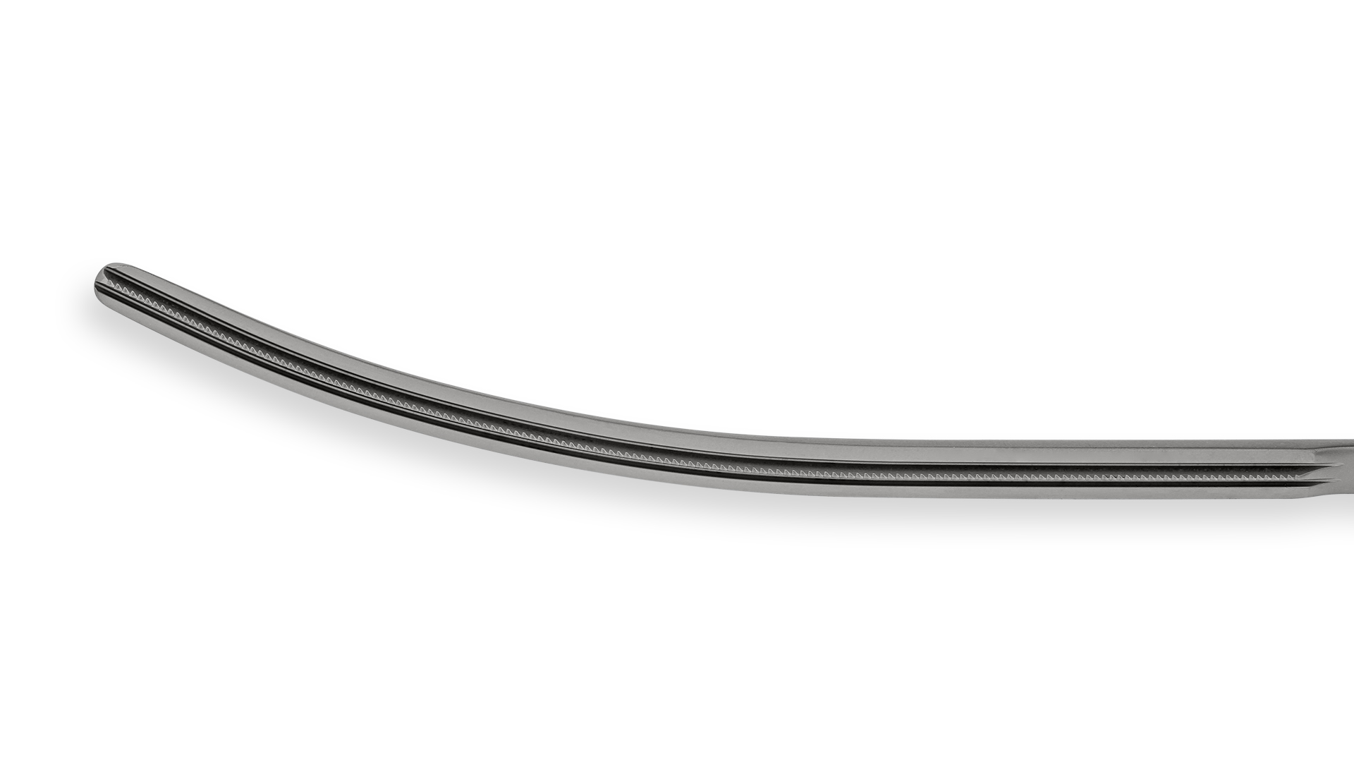 Thoracoscopic DeBakey Clamp - 100mm Curved 1x2 DeBakey Atraumatic jaws