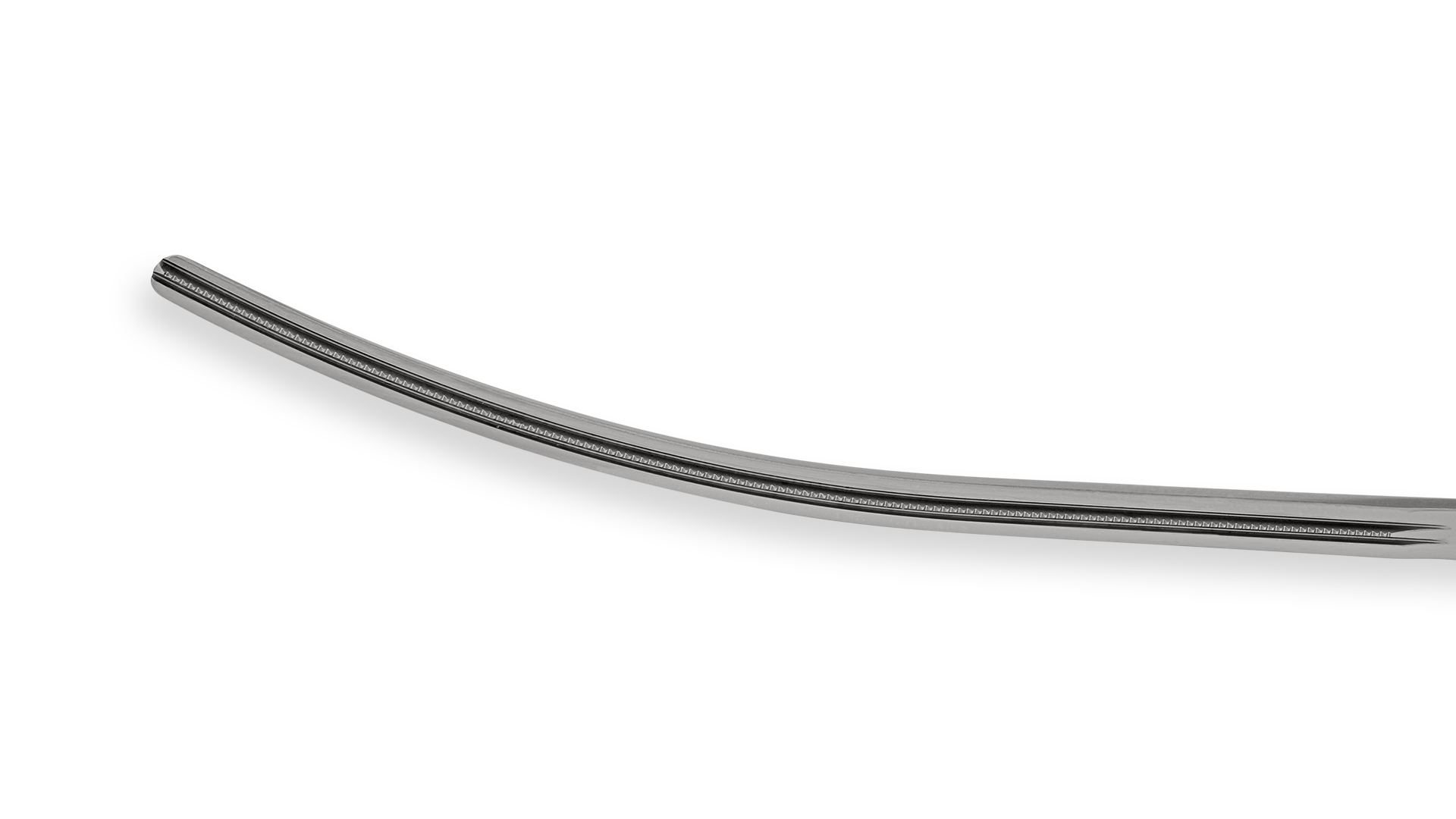 Thoracoscopic DeBakey Clamp - 100mm Curved 1x2 DeBakey Atraumatic jaws