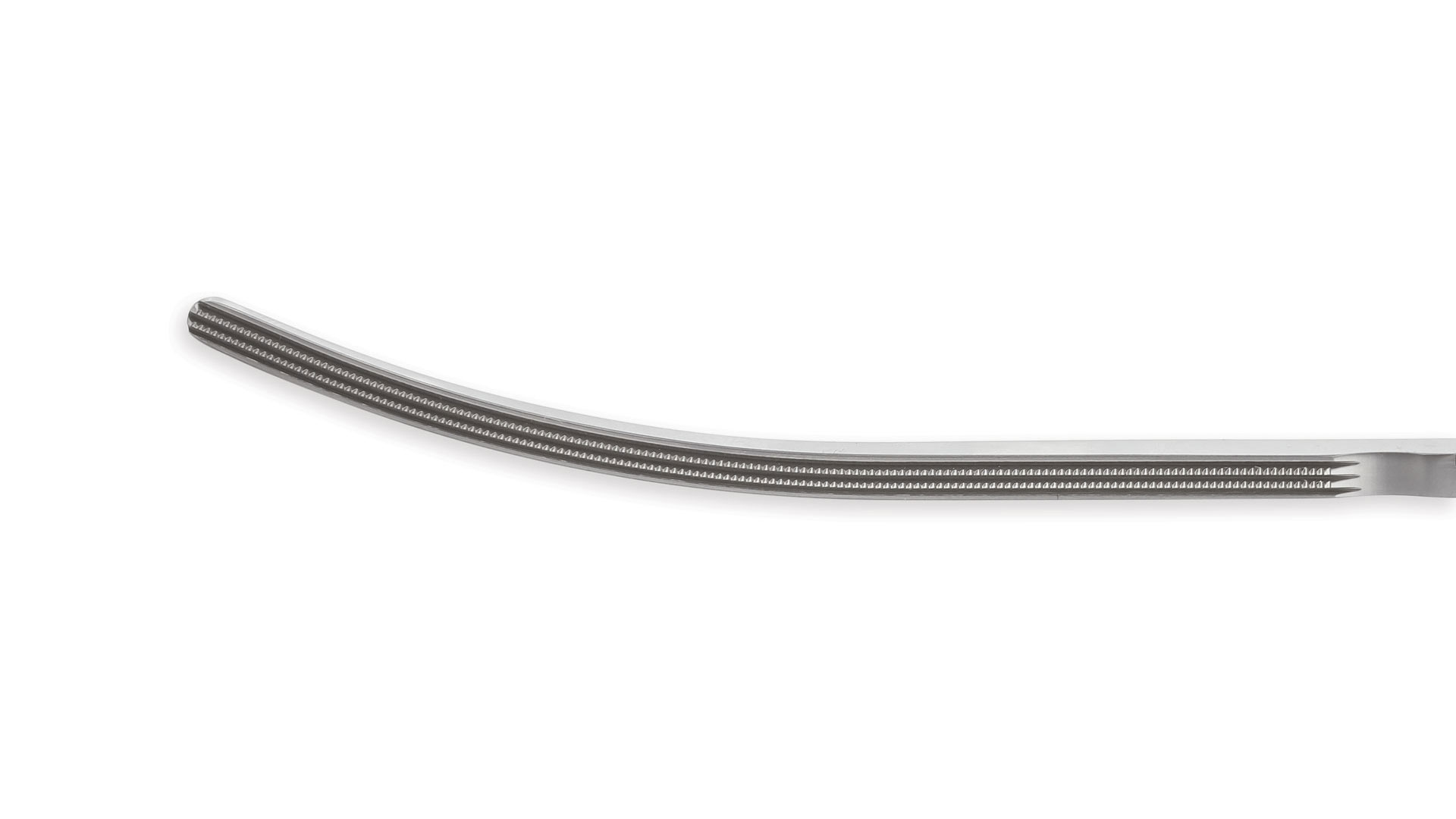 Thoracoscopic DeBakey Clamp -115 mm Curved 2x3 DeBakey Atraumatic jaws
