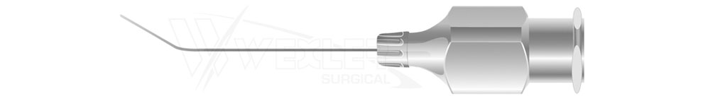Hydrodissection Cannula - 25 gauge Angled at 8mm w/Flat tip