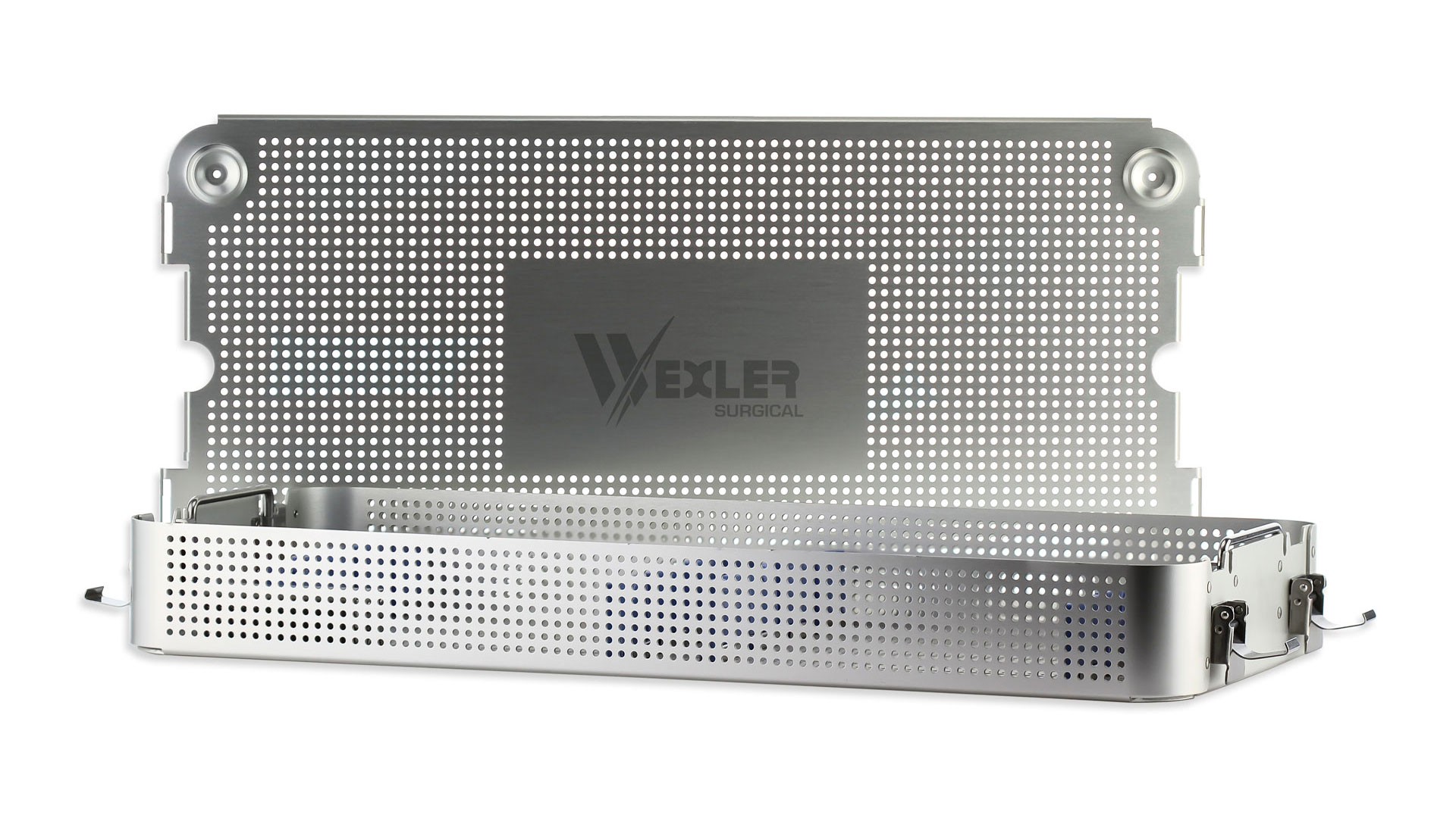 Wexler Metal Sterilization Tray - Single level w/Silicone Brackets