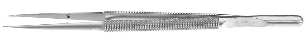 Platform Forceps - Straight 0.5mm tips w/TC coated tying platform