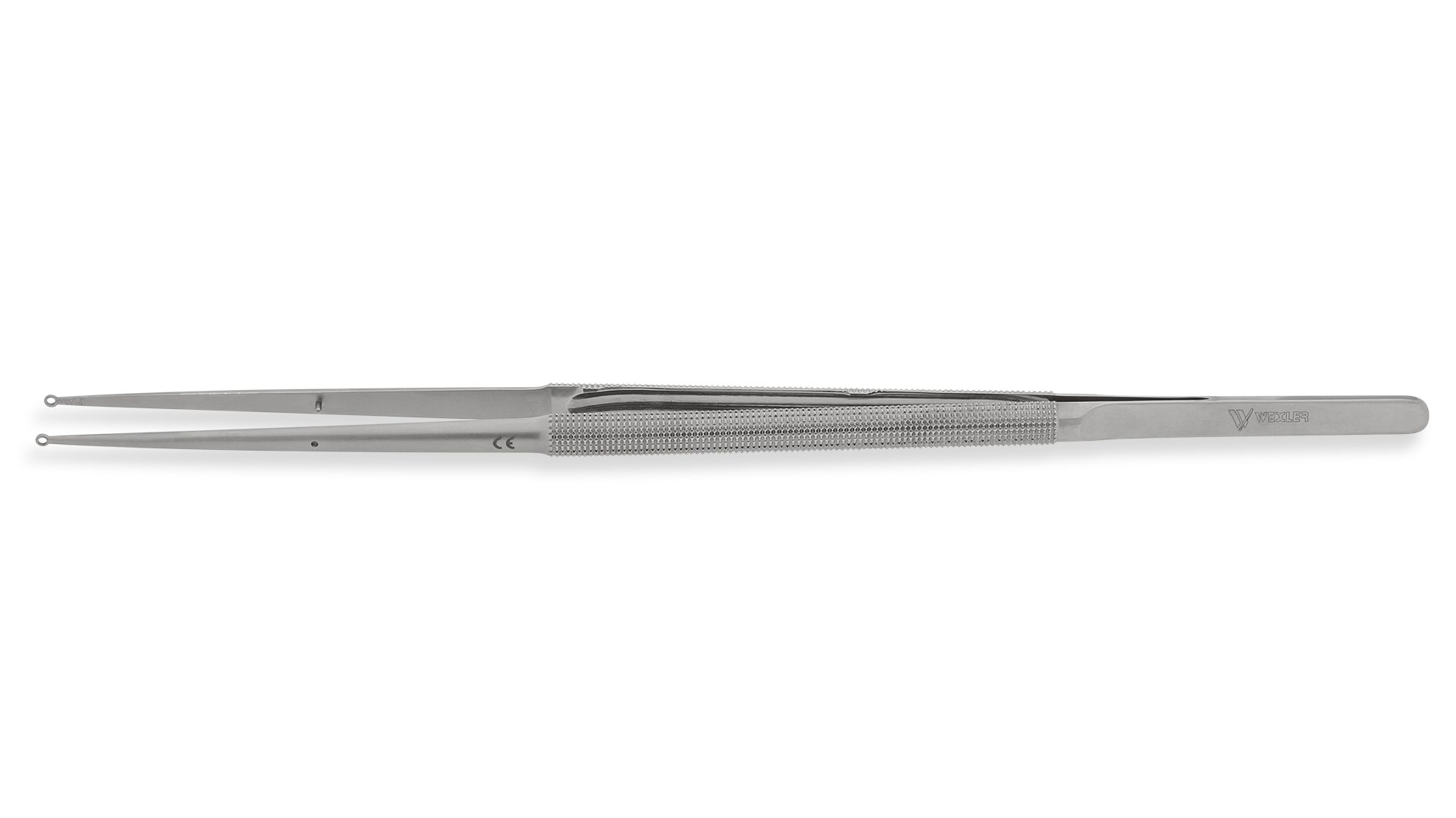 Ring tip Forceps - Straight 2.5 mm TC coated rings