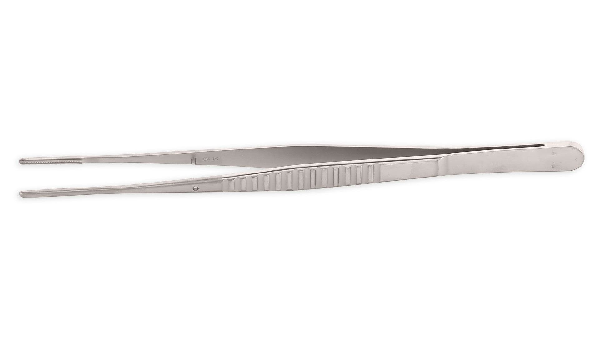 DeBakey Tissue Forceps Straight 2.5mm tips, Flat Handle, Stainless
