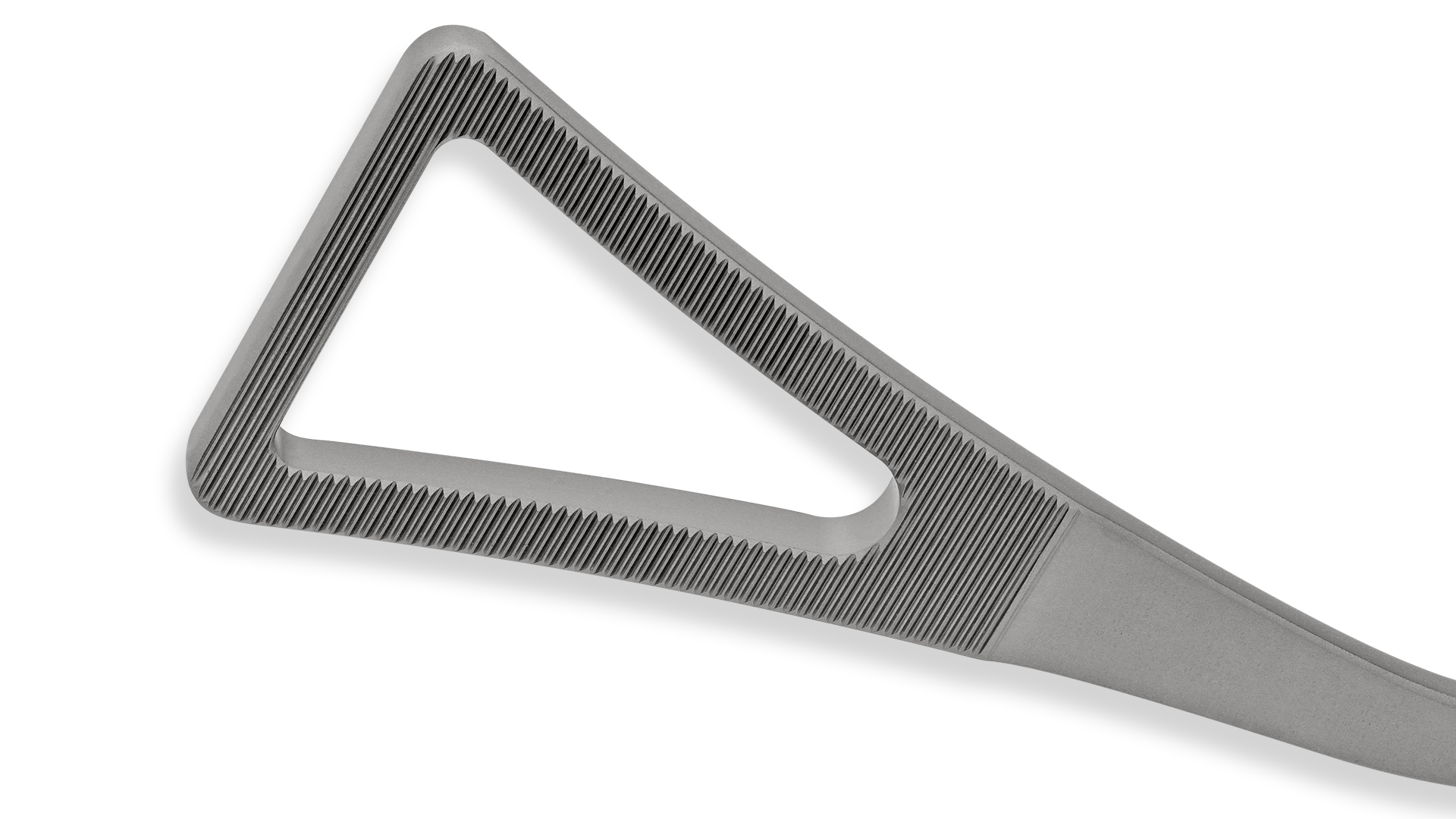 EPIC VATS Duval Clamp – Curved Left 15mm Triangular Serrated ring jaws