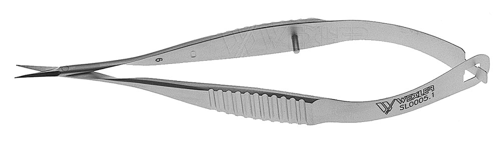 Vannas Capsulotomy Scissors - Straight short blades w/Sharp tips