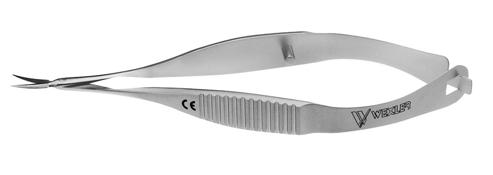 Vannas Capsulotomy Scissors - Curved short blades w/Sharp tips