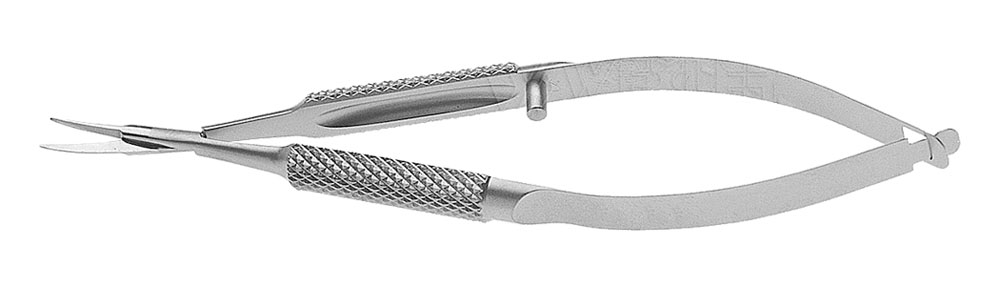 Vannas Capsulotomy Scissors - Curved long blades