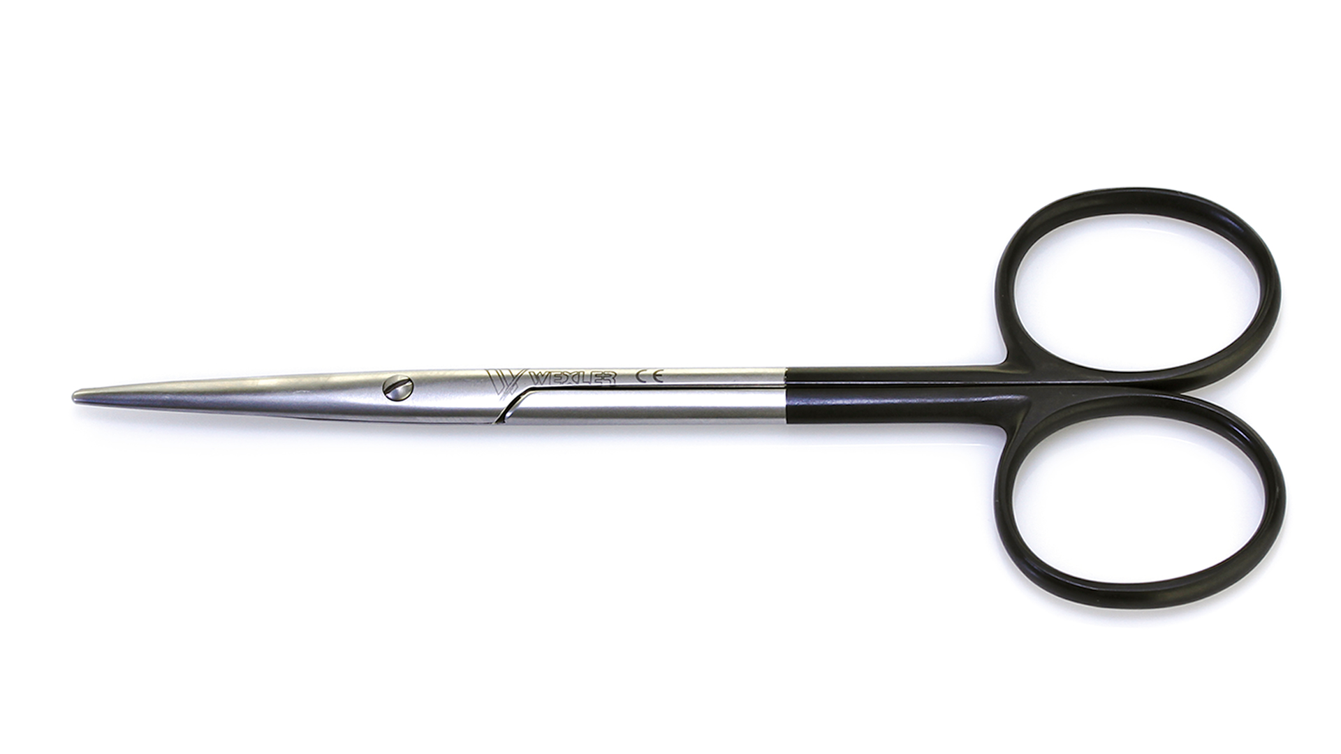 Lexer-Baby Scissors 4 (10cm), Curved, Blunt/Blunt, Stainless Steel -  Delasco